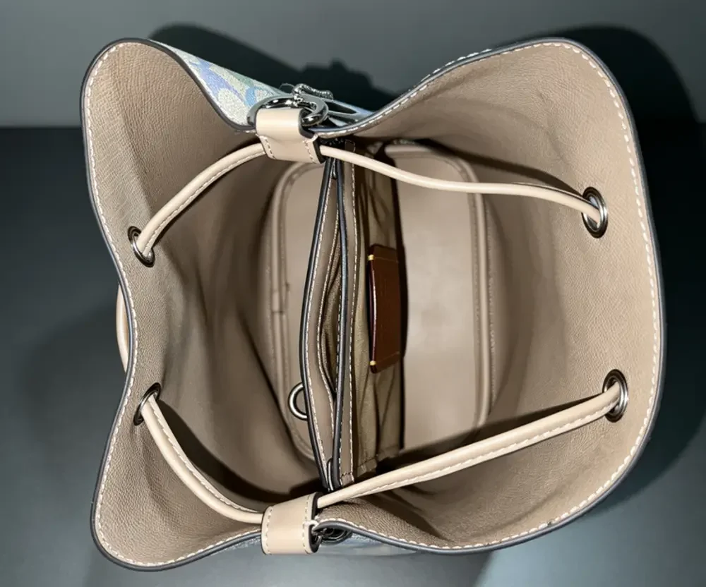 Coach for daily Pastel Rainbow Signature Mini Bucket